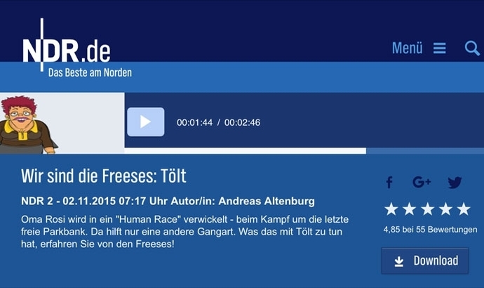 NDR-Hörspaß: ‘Freeses’ entdecken den Tölt