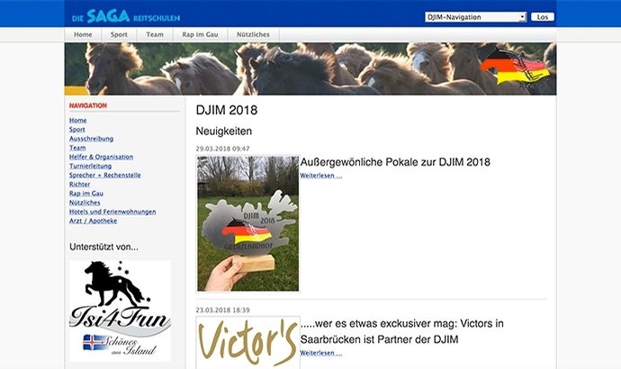 Anklicken und entdecken: DJIM-Website füllt sich