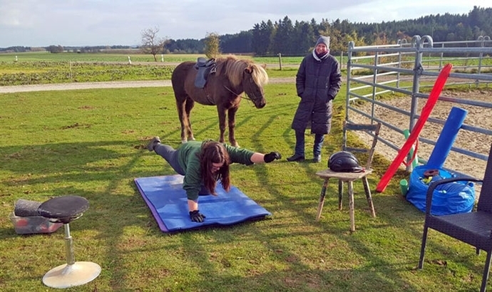 Lixhof: Butry-Balance schult Sitz und Einwirkung