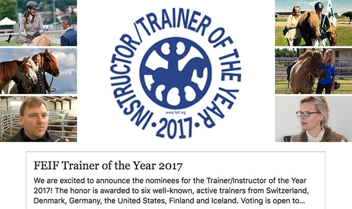 Trainer of the Year 2017: FEIF lädt zum Voting