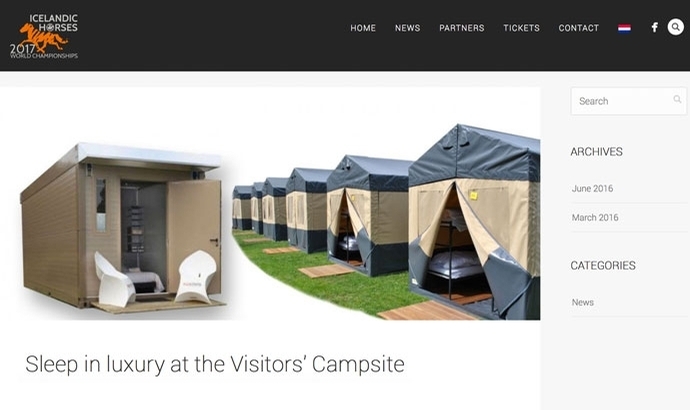 WM 2017 in Oirschot bietet komfortables ‘Glamping’