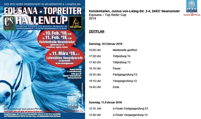 Zeitplan und Starterlisten für NMS am SA und SO