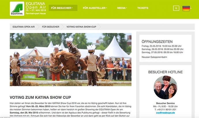 Equitana Open Air: Voting für 2 Islandpferde-Acts