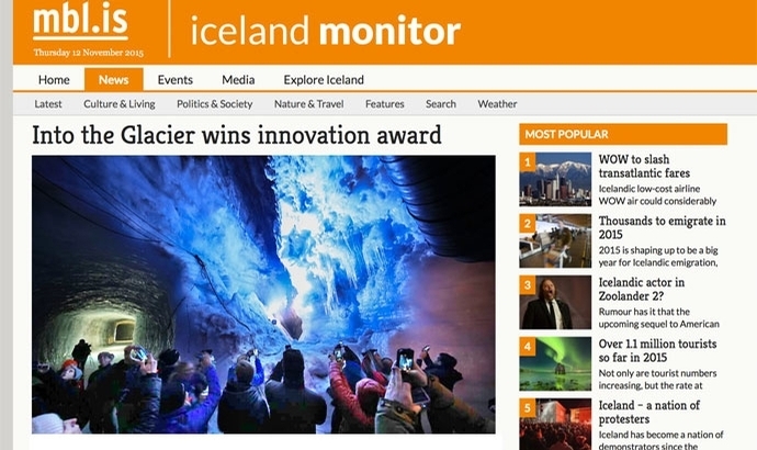 Cooler Innovationspreis geht an ‘Into the Glacier’