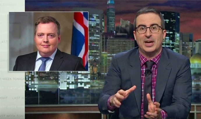John Oliver ‘analysiert’ Islands Panama-Minister
