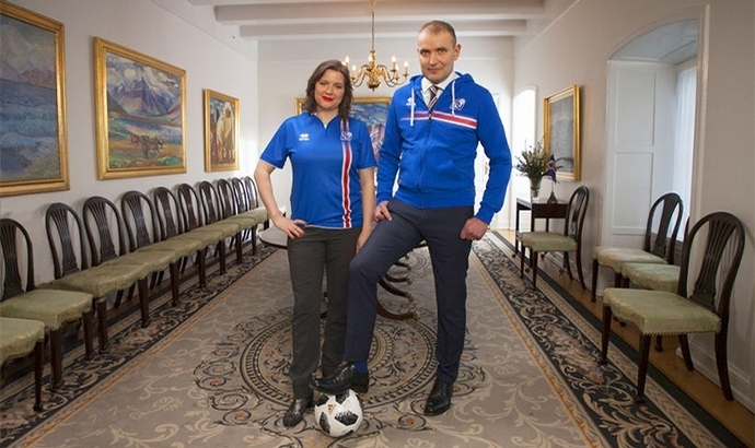 Präsident und First Lady: Warm-up zur Fußball-WM
