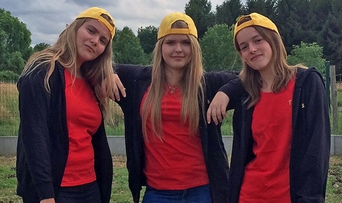 Chiara, Jana & Teresa für DE beim FEIF Youth Camp