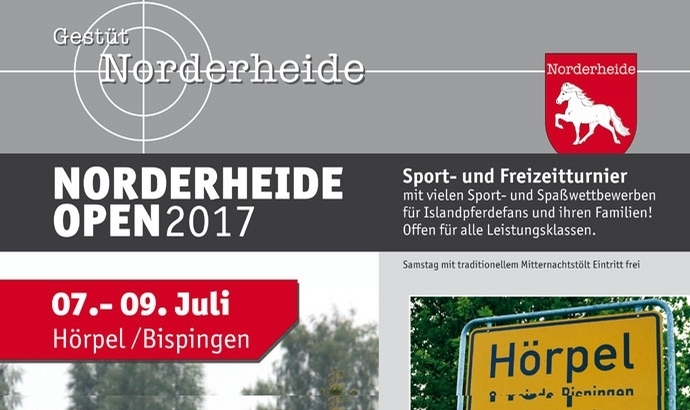 Norderheide Open 2017 startet am 7. Juli in Hörpel