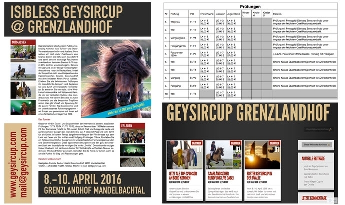 Hochdotierter GeysirCup: Ausschreibung im Netz