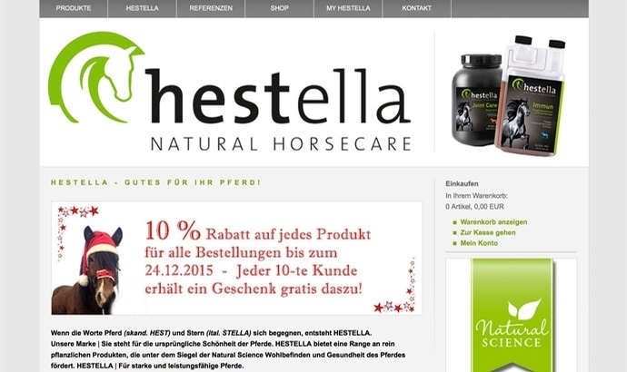 Hestella bietet 10{d4b15d1e7d4dffbe2367d564d0c05ffebc3e9e05bef5b9e08821ee2ffe239c88} Discount bis zum Fest