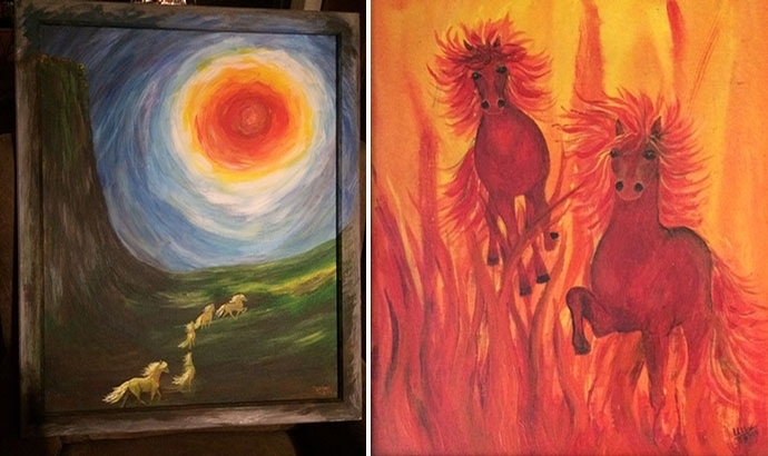 Ullu malt: Ausstellung in Mandelbachtal bis 5.1.