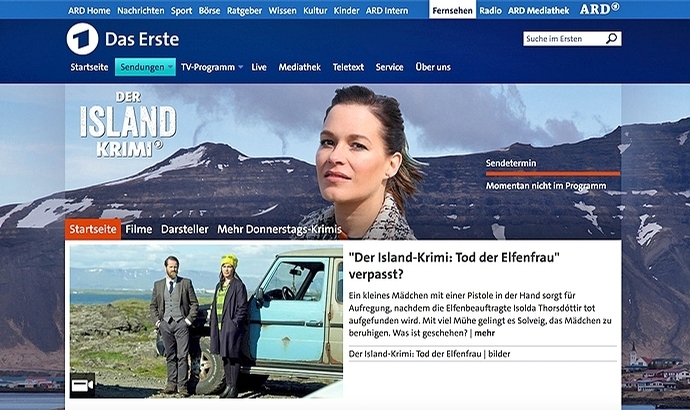 Island-Krimis: jetzt online in der ARD-Mediathek