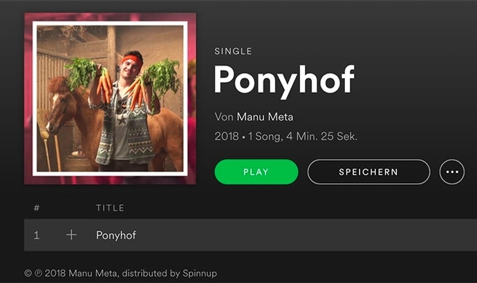 DJIM-Song ‘Ponyhof’ mehr als 25.000x gestreamt