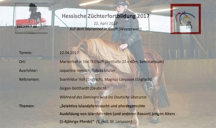 IPZV Hessen lädt am 22.4. zur Top-Züchterfortbildung