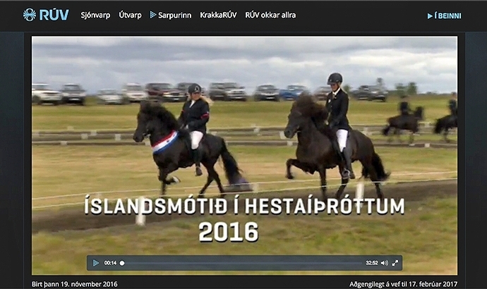 RÚV zeigt Highlights der Isländischen Meisterschaft