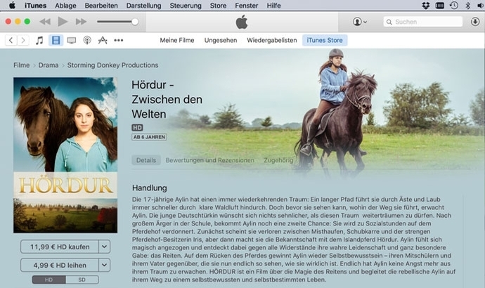 Hörður ab sofort via iTunes für’s Heimkino bereit