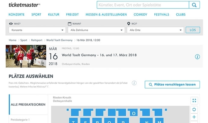 Jetzt buchen: WorldTölt in Rieden bei Ticketmaster