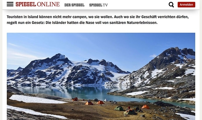 Schluss mit sanitären Naturerlebnissen auf Island