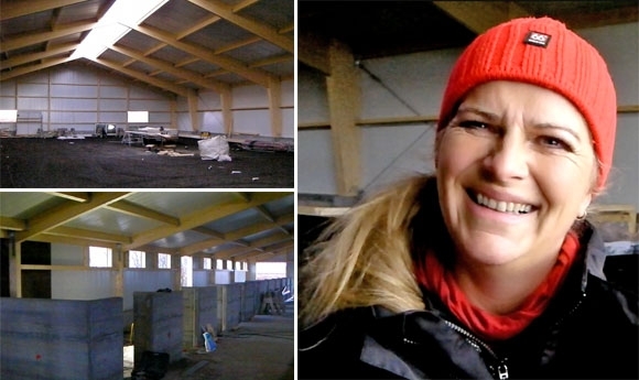 Árbakki: Große Reithalle im Bau, Hulda im Interview