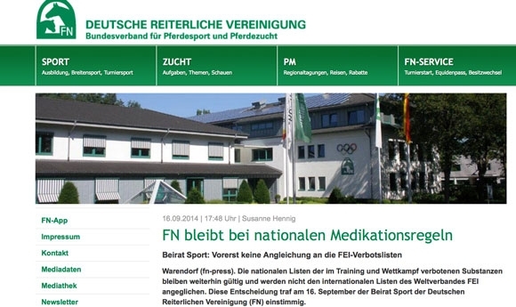 Medikation: FN & IPZV bekennen sich zur ‘Zero Tolerance’