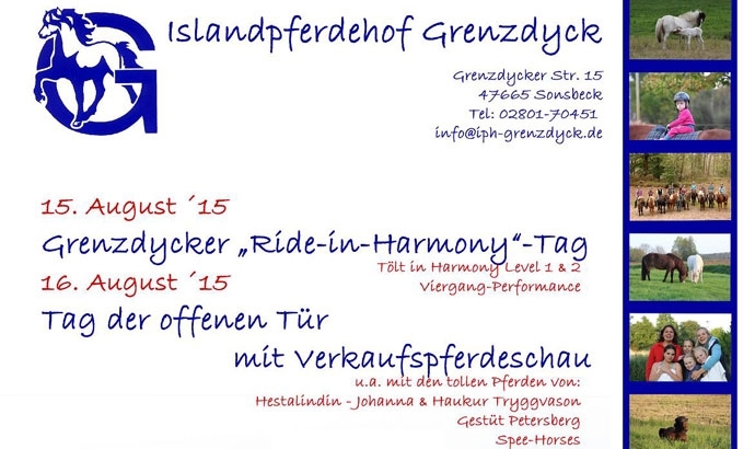 Grenzdyck lädt ein: ‘Ride in Harmony’ und ‘TdoT’