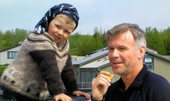 Gullmót: Erling, Konráð, (WM-)Teitur, Diddi mit Pass-Spaß