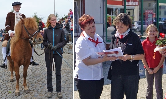 Haselhof: Spende für Reittherapie, Festumzug in Häslich