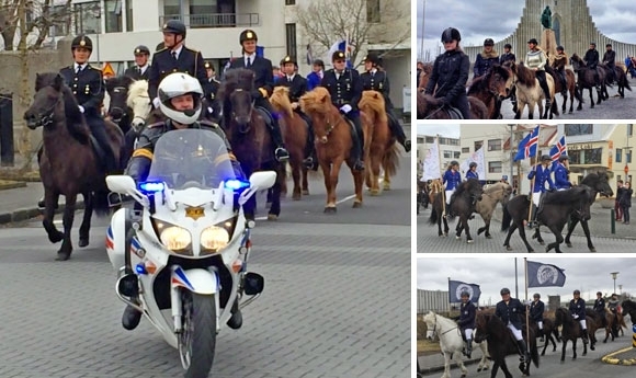 Polizei-Eskorte für 80 PS: Munterer Ritt durch Reykjavík