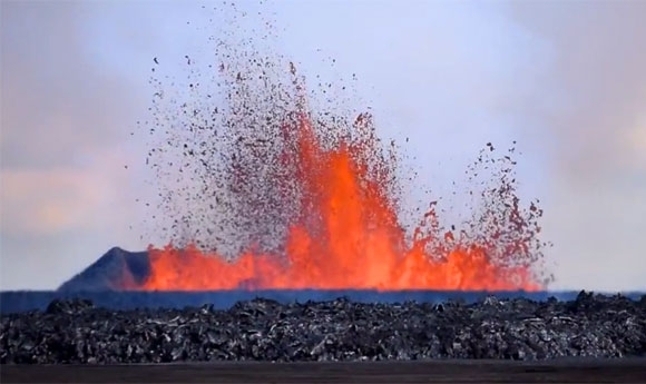 Bárðarbunga: Lavastrom gleichmäßig, keine Aschewolke