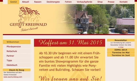 Großes Hoffest am 31. Mai auf dem Gestüt Kreiswald