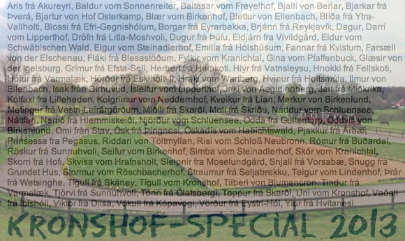 WM-Atmo auf dem Kronshof: Starterfeld der Extraklasse