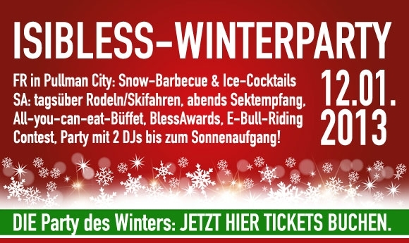 isibless-Winterparty am 12. Januar 2013 – seid alle dabei!