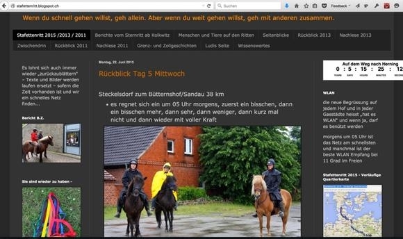 Stafette: Wetzstein-Blog ein Klicktipp, Erinnerungen