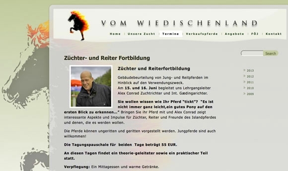 Islandpferde erleben mit Alex Conrad im Wiedischenland