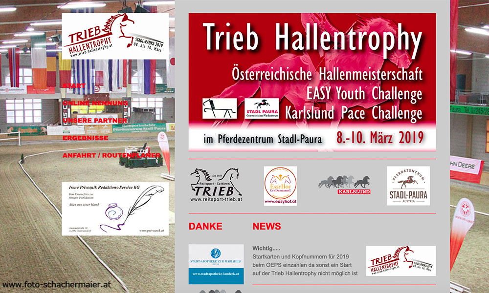 Noch bis Mitternacht für Trieb Hallentrophy nennen