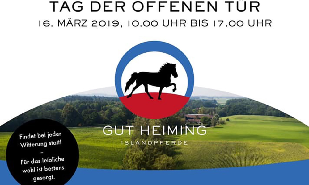 Gut Heiming lädt am 16.3. zum Tag der offenen Tür