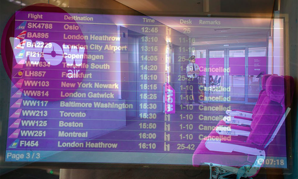 WOW air stellt Betrieb ein, Flug-Knappheit nach Island