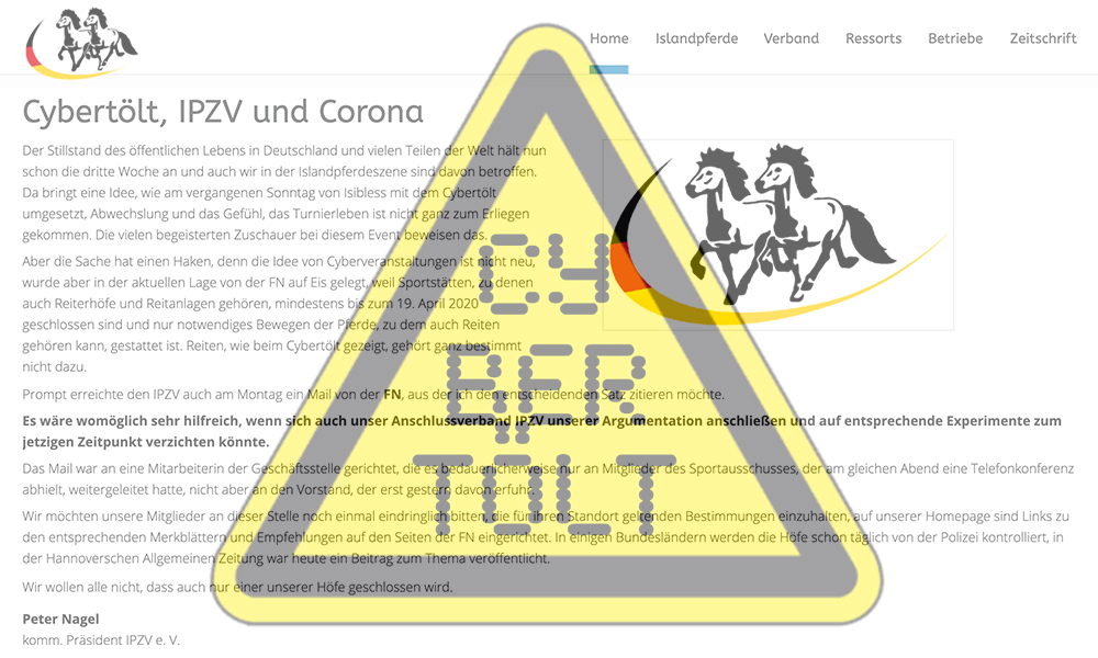 Geht der CYBERTÖLT weiter? Eine Stellungnahme