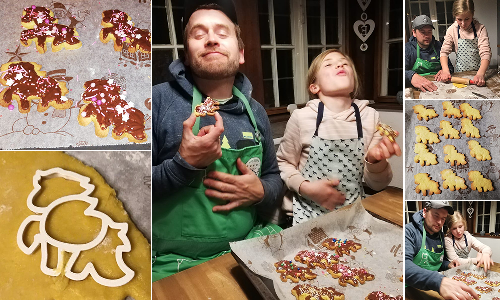 Weihnachtsbäckerei mit Lovis & Gerrit auf Godemoor