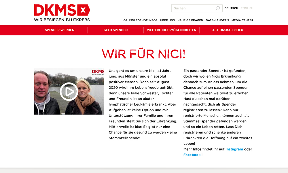 Maike macht’s vor: DKMS helfen und Leben retten