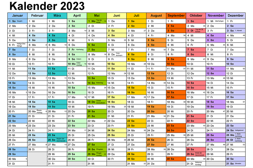 Event-Kalender 2022 & 2023