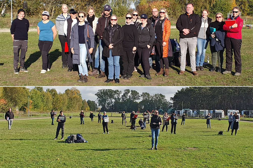 Maike holt FEIF-Lizenz, 3 Kollegen auf gutem Wege