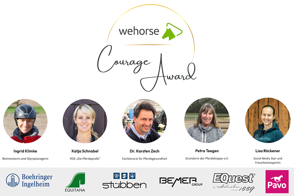 wehorse Courage Award für Tierwohl & Tierschutz