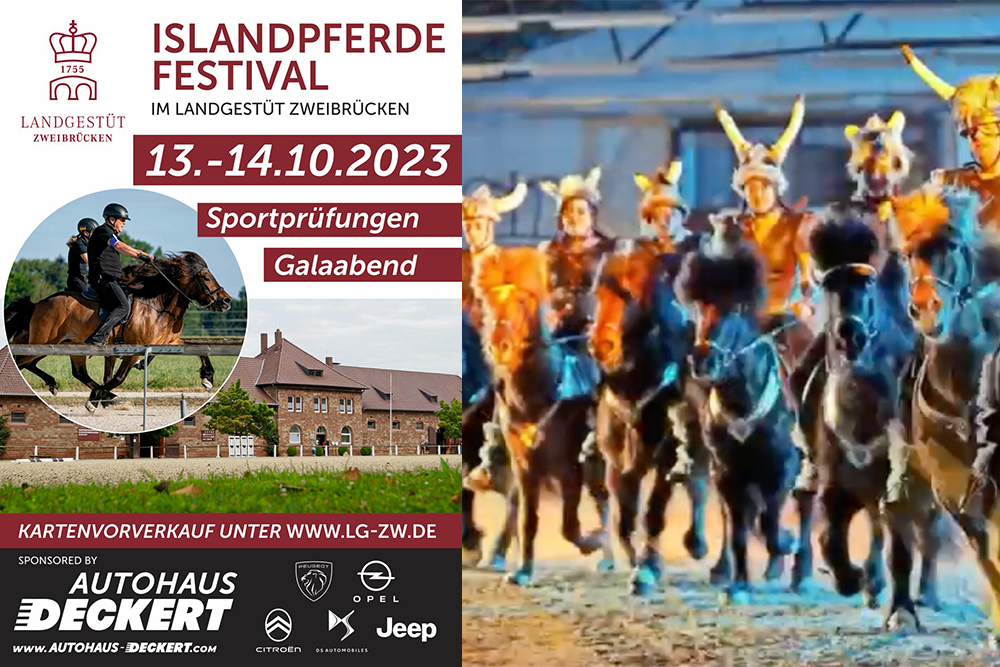 Islandpferde-Festival lädt am 13./14.10. nach ZW