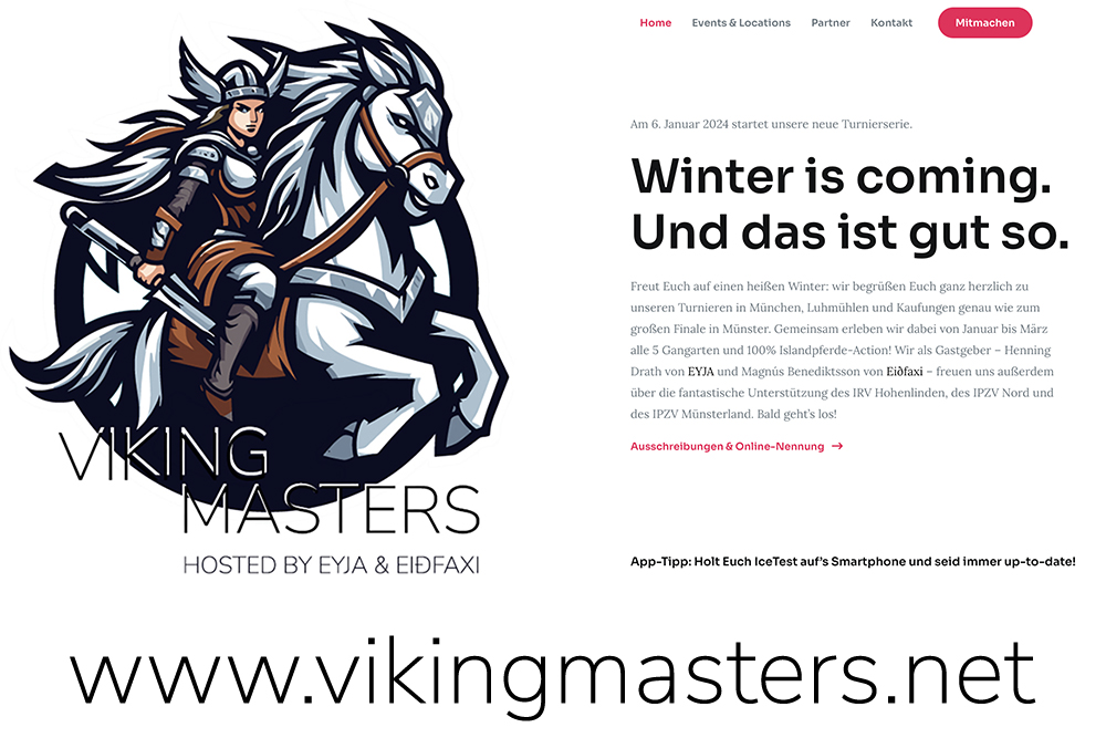 Check it out: Neue Website für die Viking Masters