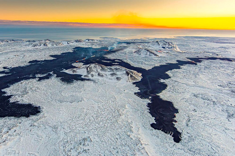 Eruption ist vorbei, heißes Wasser fließt wieder