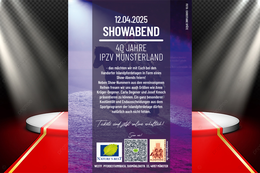IPZV Münsterland lädt zu Zucht, Sport und Show