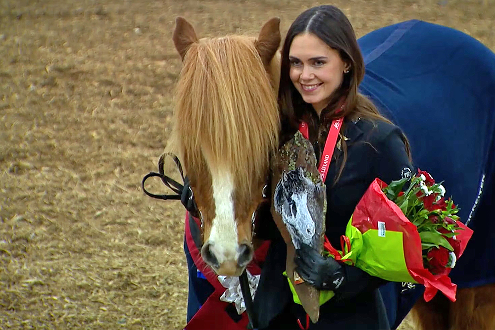 Goldene Gæðingalist von Aðalheiður und Flóvent