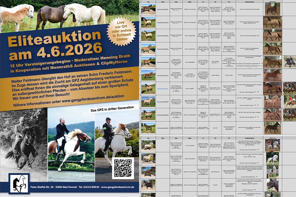 Hier ist die Angebotsliste: GPZ-Eliteauktion 4. Juni