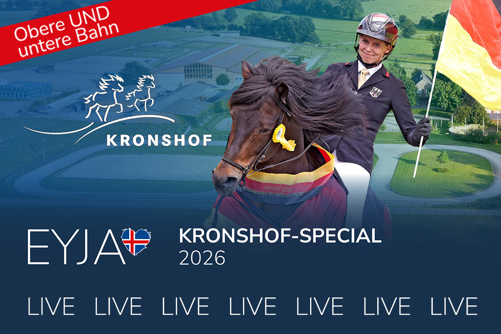 Kronshof live bei EYJA: Alle vier Tage, beide Bahnen